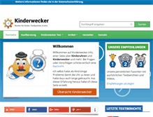 Tablet Screenshot of kinderwecker.info